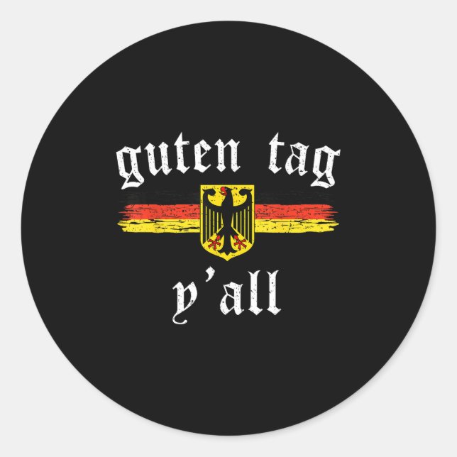 Guten Tag Y'all Funny Greeting German Prost  (Front)