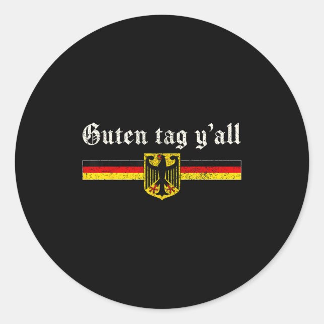 Guten Tag Y'all Funny Greeting German Prost  (Front)