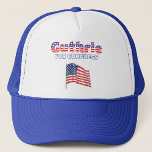 Guthrie for Congress Patriotic American Flag Trucker Hat