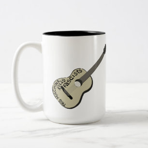 Guthrie's Guitar "This Machine Kills Fascists"  Two-Tone Coffee Mug