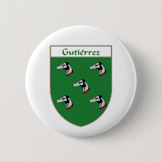 Gutierrez Coat of Arms/Family Crest 2 Inch Round Button