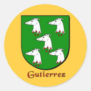 Gutierrez Family Shield Stickers