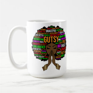 Gutsy black mom Christian ma woman melanin mother Coffee Mug