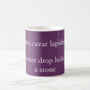 Gutta cavat lapidem coffee mug