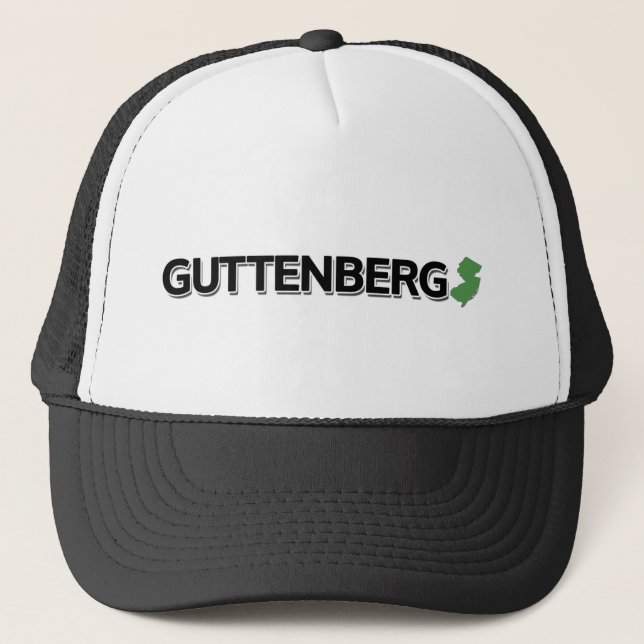 Guttenberg, New Jersey Trucker Hat (Front)