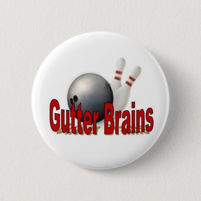 Gutter Brains Bowling Pin (Front)