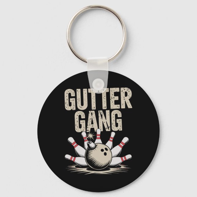 Gutter Gang Bowling 1  Keychain (Front)