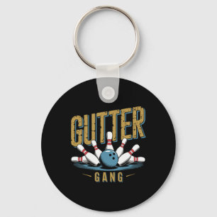 Gutter Gang Bowling Funny Bowler 1  Keychain