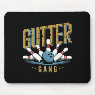 Gutter Gang Bowling Funny Bowler 1 Mouse Pad