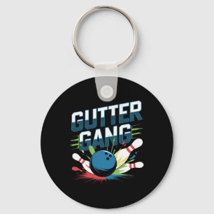 Gutter Gang Shirt Funny Bowling Shirts Gutter Bowl Keychain