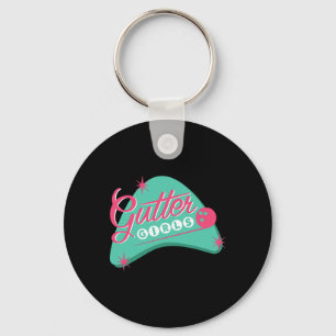 Gutter Girls Bowling League Team Shirt For Women O Keychain
