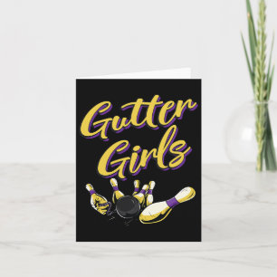 Gutter Girls Bowling Team  Card