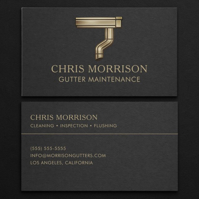 Gutter Maintenance Business Card (Creator Uploaded)
