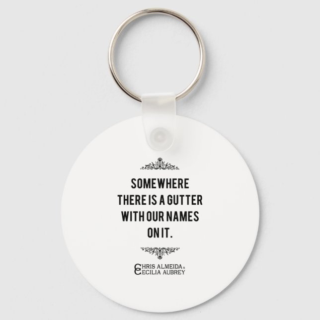 Gutter Quote Keychain (Front)