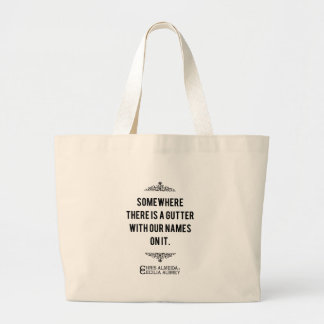 Gutter Quote Large Tote Bag