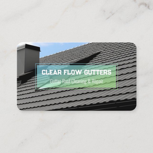 Gutter Roof Business Card (Front)