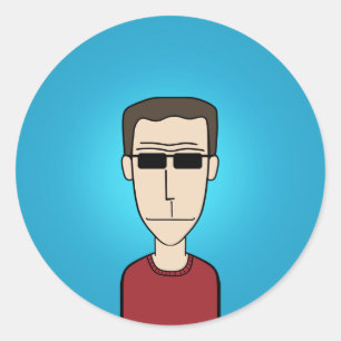 Guy Classic Round Sticker