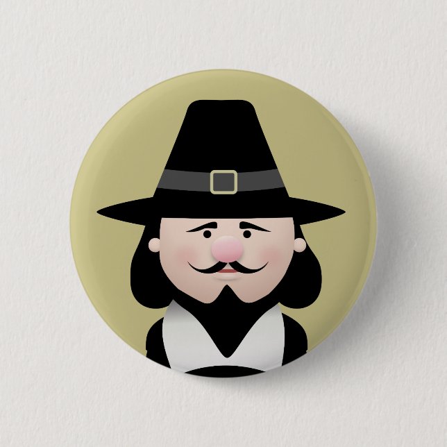 Guy Fawkes 2 Inch Round Button (Front)