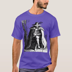 Guy Fawkes Black and White Vector Art T-Shirt