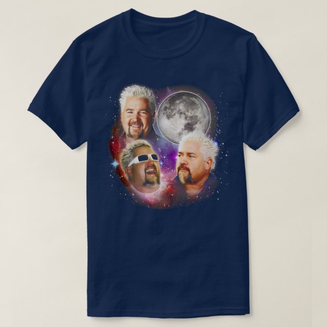 Guy Fieri 80s Aesthetic T-Shirt (Design Front)