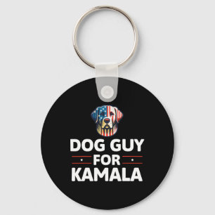 Guy For Kamala Vote Blue Keychain