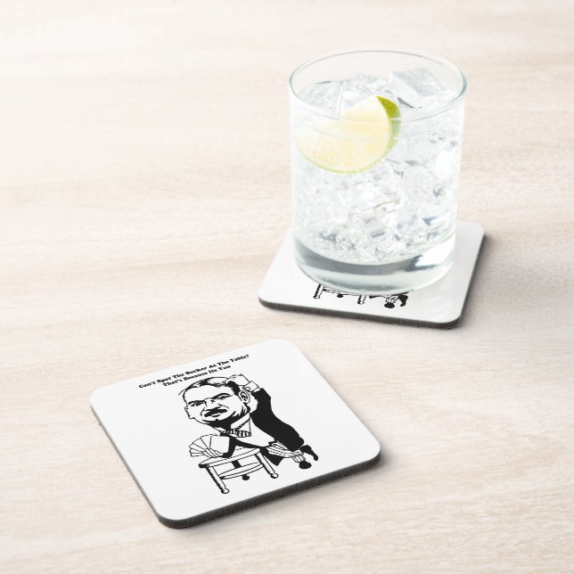 guy gambling poker casino sucker quotes art  coaster (Right Side)