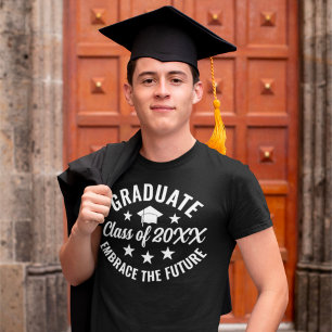 Guy Grad Modern Graduation Custom T-Shirt