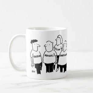 Guy in a T-Shirt declares he's unaffiliated Coffee Mug