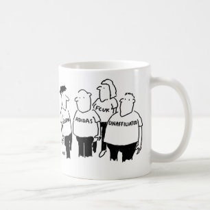 Guy in a T-Shirt declares he's unaffiliated Coffee Mug
