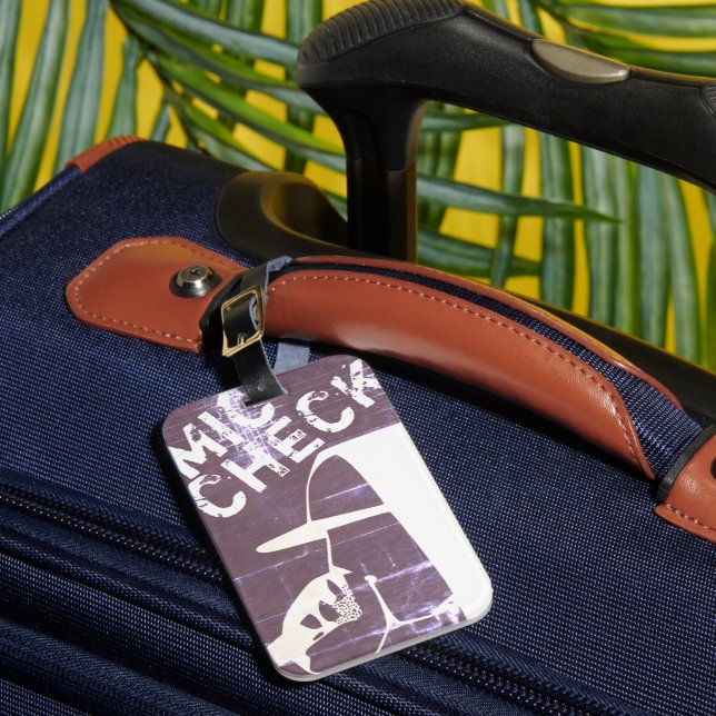 GUY IN HOODIE LUGGAGE TAG (Front Insitu 1)