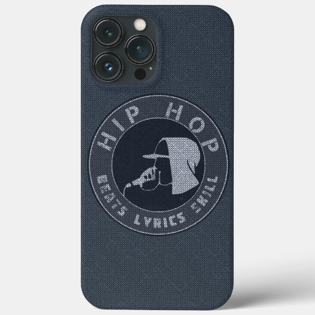GUY IN HOODIE RAPPING ON THE MIC Case-Mate iPhone CASE (Back)