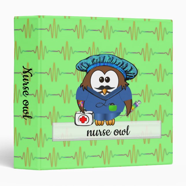 guy nurse owl binder (Front/Spine)