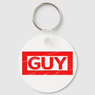 Guy Stamp Keychain