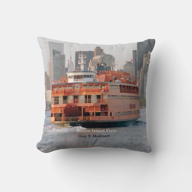 Guy V. Molinari square pillow (Front)
