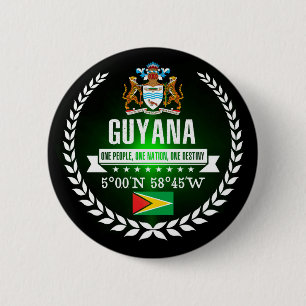 Guyana 2 Inch Round Button