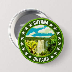 Guyana                                             3 inch round button