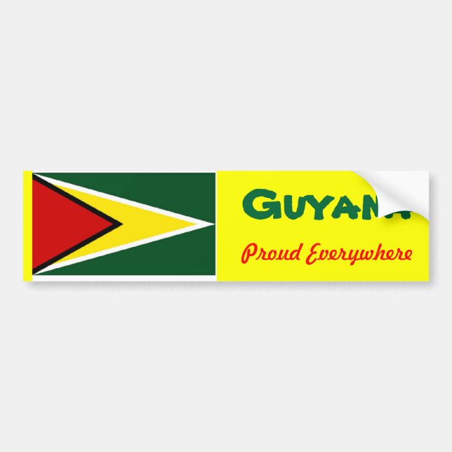 Guyana bumper stickers (Front)