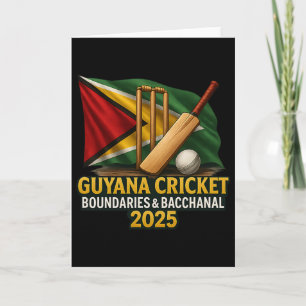 Guyana Caribbean Cricket 2025 Boundaries And Cchan Card