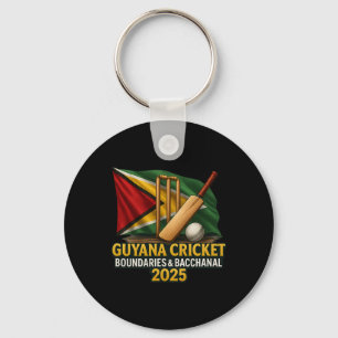 Guyana Caribbean Cricket 2025 Boundaries And Cchan Keychain