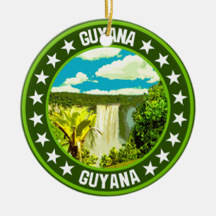 Guyana                                             ceramic ornament