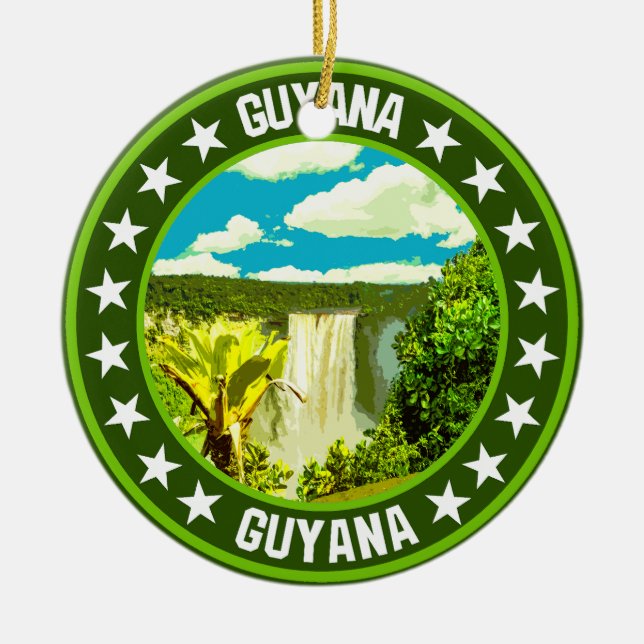 Guyana                                             ceramic ornament (Front)