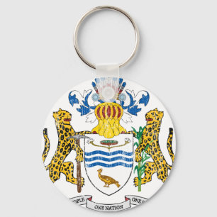 Guyana Coat Of Arms Keychain
