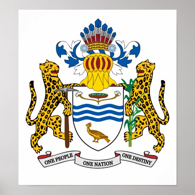 Guyana Coat Of Arms Poster (Front)