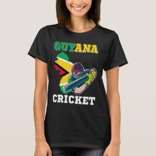 Guyana Cricket Player Flag Jersey Guyana Sports T-Shirt