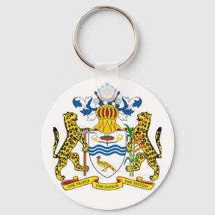 guyana emblem keychain