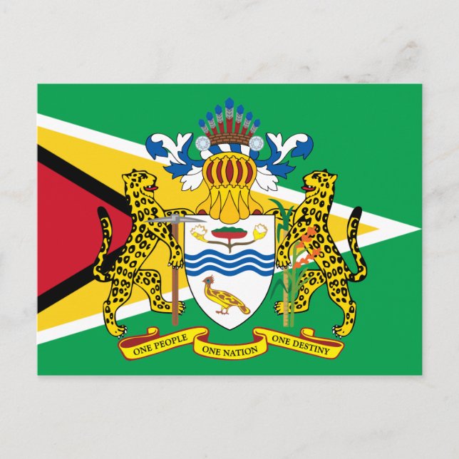guyana emblem postcard (Front)