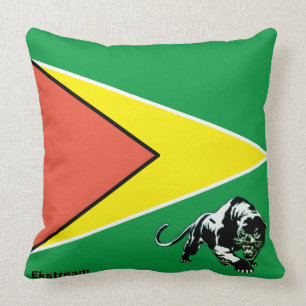 Guyana Flag 04 Throw Pillow