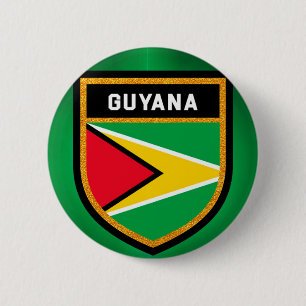 Guyana Flag 2 Inch Round Button