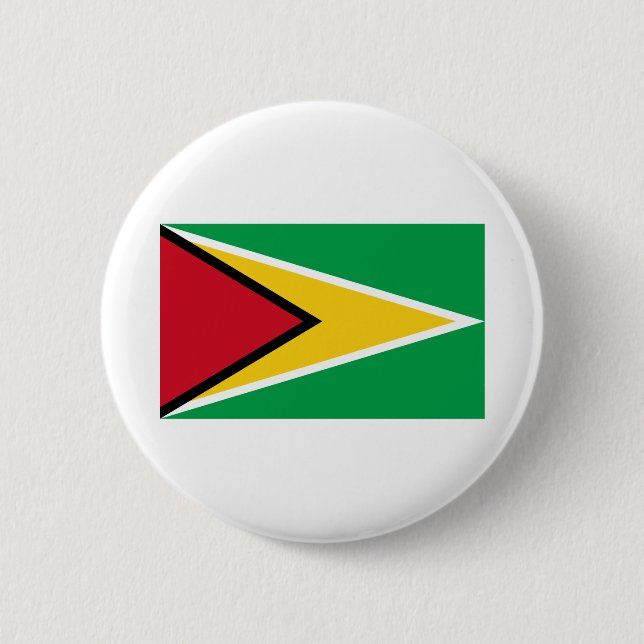 Guyana Flag 2 Inch Round Button (Front)