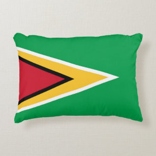 Guyana flag accent pillow